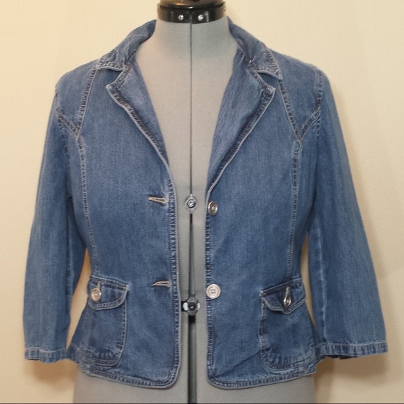 French Cuff Jackets & Blazers - French Cuff jeans jacket